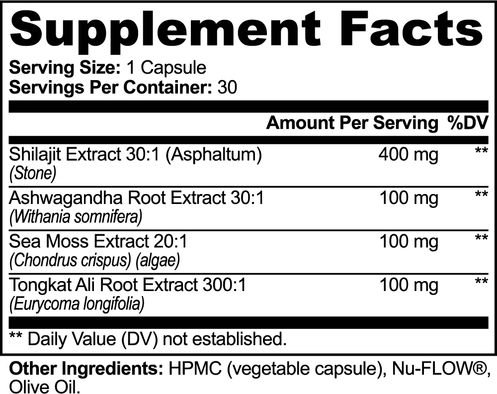 Shilajit Adaptogen Complex Capsules